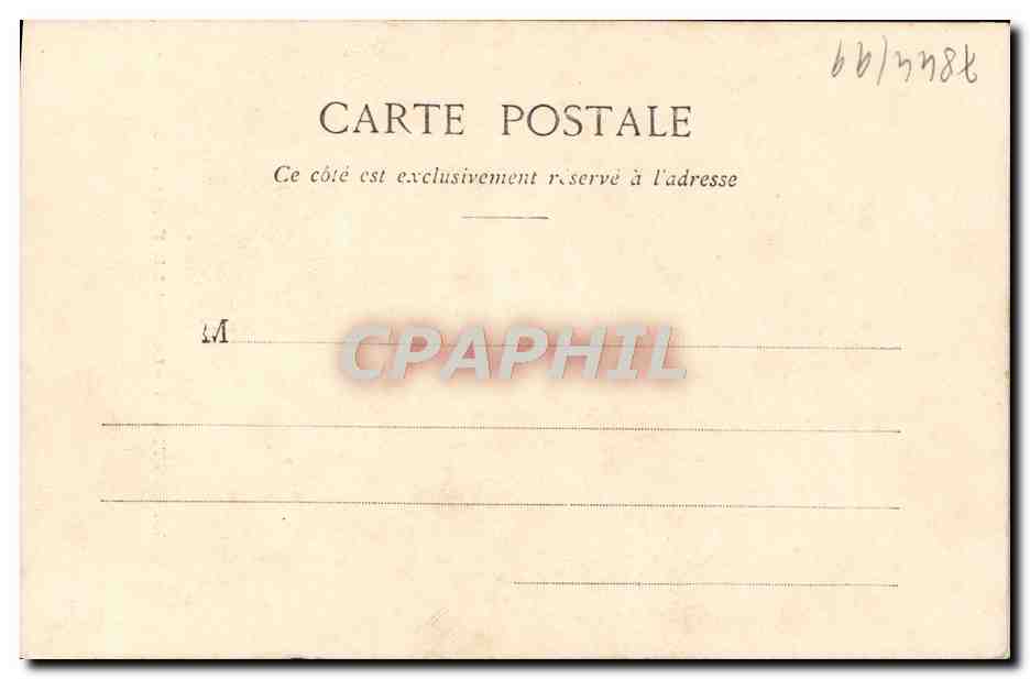 CPA Antibes Le Port le Fort Carre Bateau  — Rückseite
