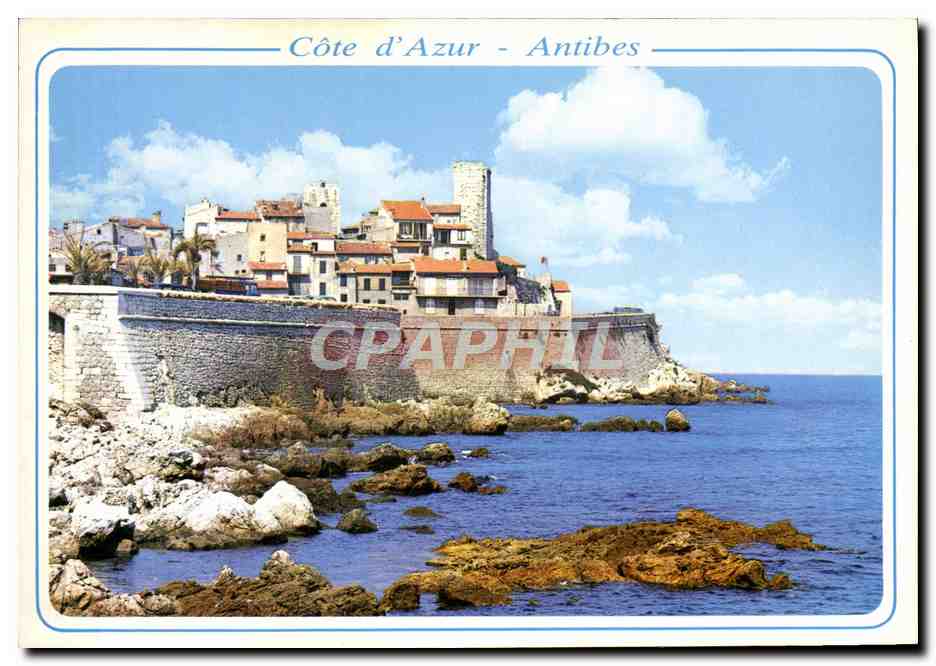Côte d'Azur - Antibes — Ansicht der Altstadt und der Mauern — Éditions S.E.P.T. - 9/379