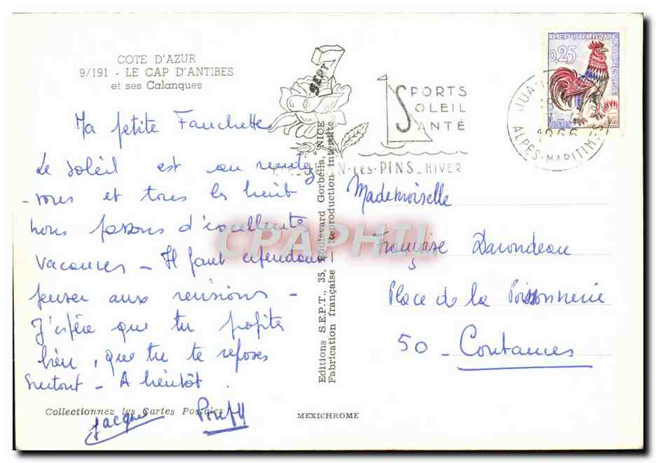 Le Cap d'Antibes — Côte d'Azur — Éditions Iris — Achterkant