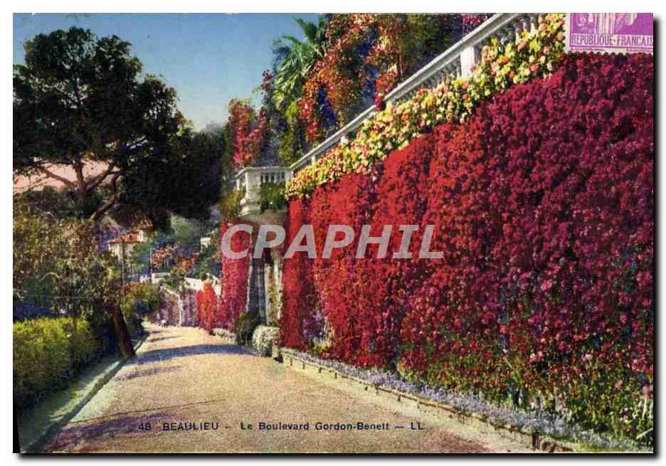 CPM Beaulieu Le Boulevard Gordon Benett
