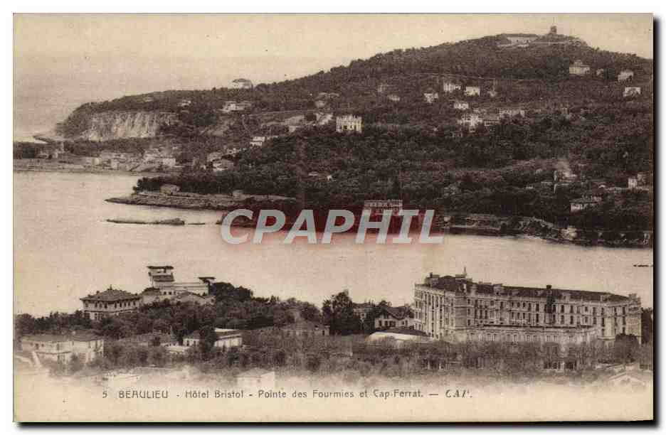 CPM Beaulieu Hotel Bristol Pointe des Fourmies et Cap Ferrat