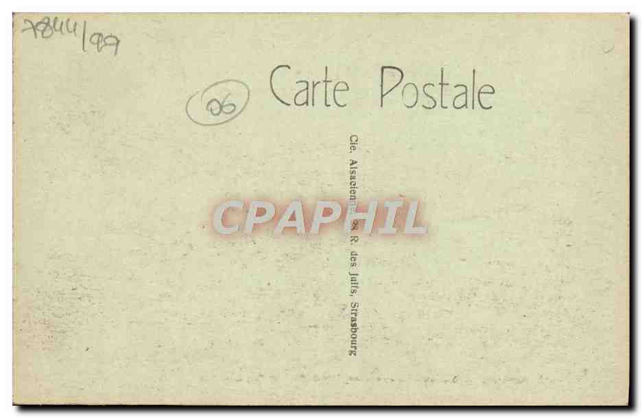 CPM Beaulieu Hotel Bristol Pointe des Fourmies et Cap Ferrat — Rückseite