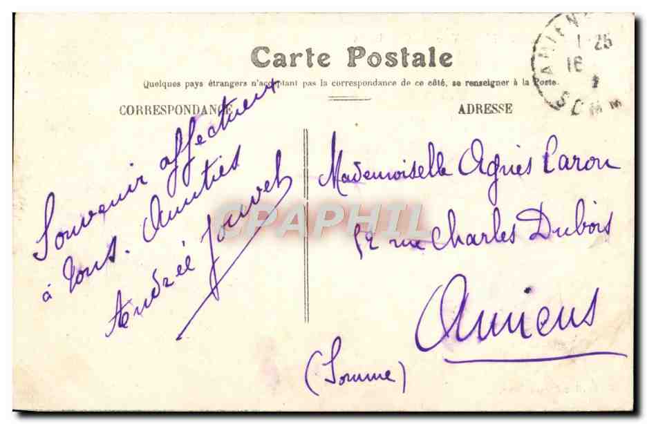 CPA Beaulieu Vue Du Cap Roux — Rückseite