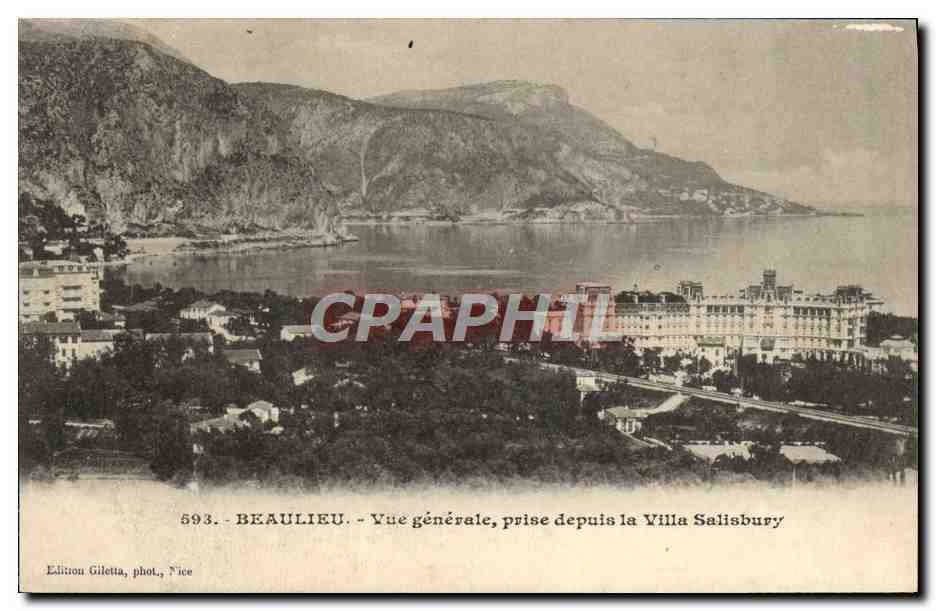 CPA Beaulieu Vue Generale Prise depuis la Villa Salisbury
