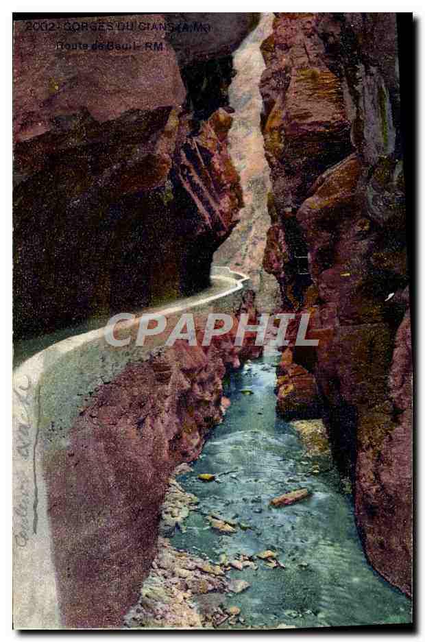 CPA Beuil Gorges du Cians Route de Beuil