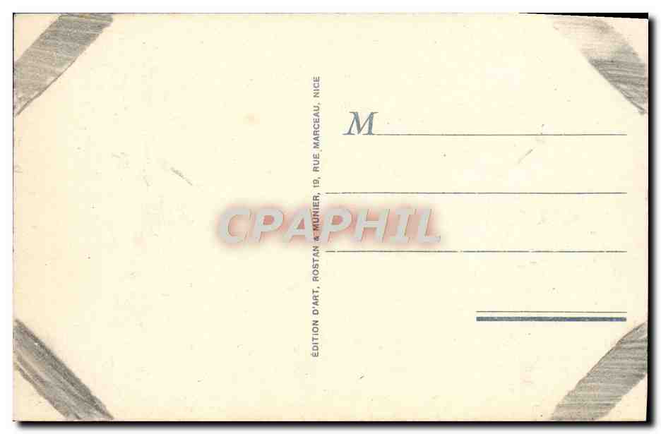 CPA Beuil Gorges du Cians Route de Beuil — Verso