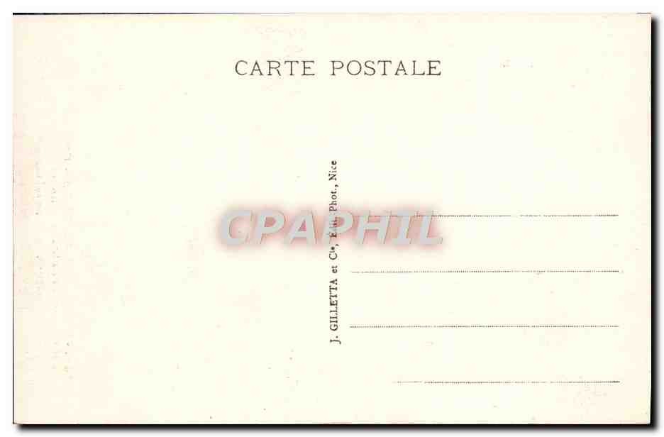 CPA Nice a Barcelonnette de Pradastie aux Gorges du Cians — Rückseite