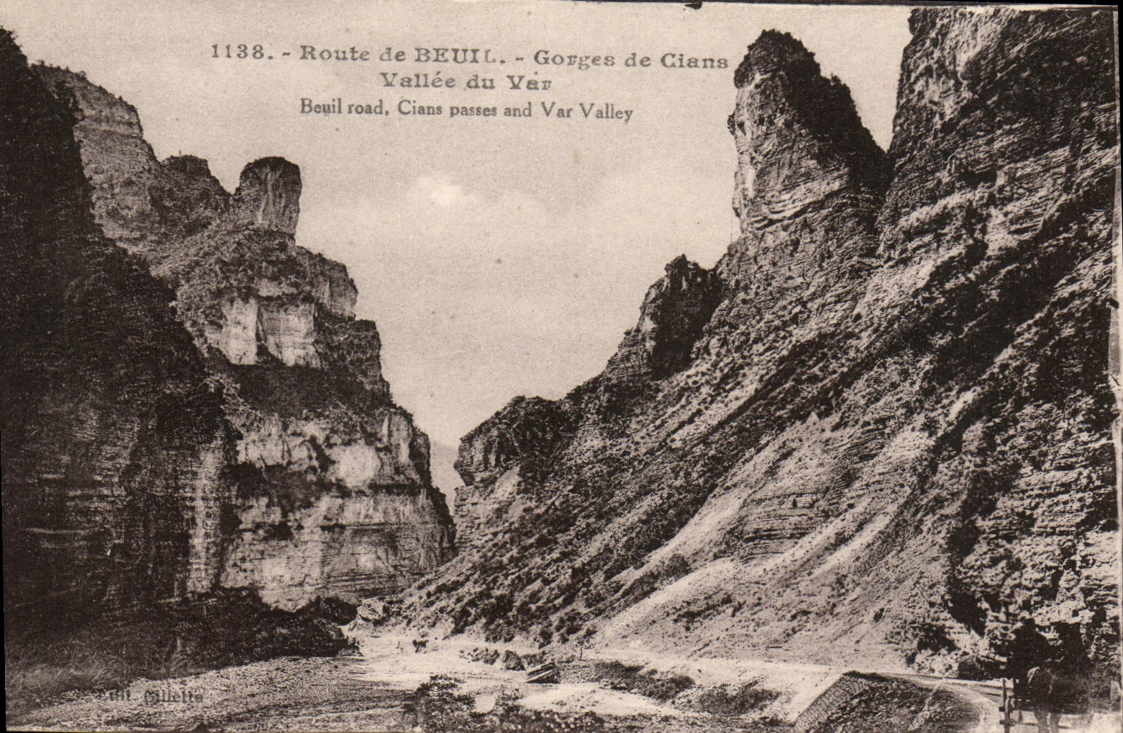 CPA Nice de Beuil Gorges de Cians Vallee du Var