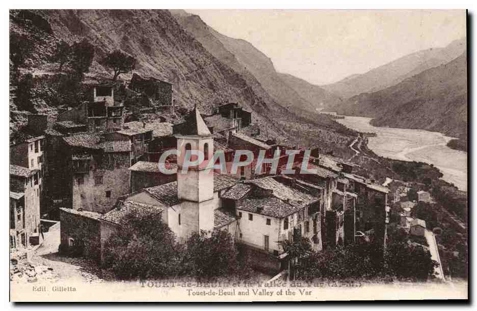 CPA Touet de Beuil et la vallee du Var