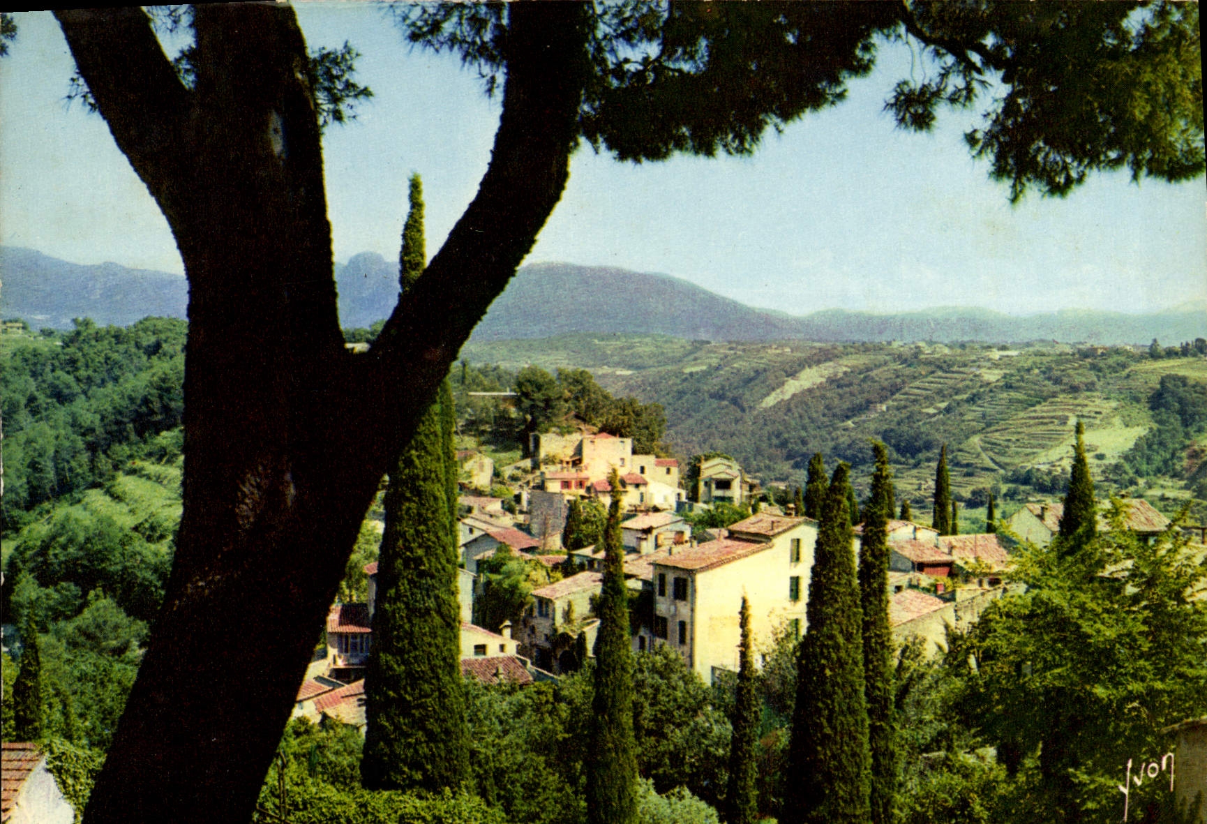 CPM Cagnes Sur Mer Vue sur les Alpes