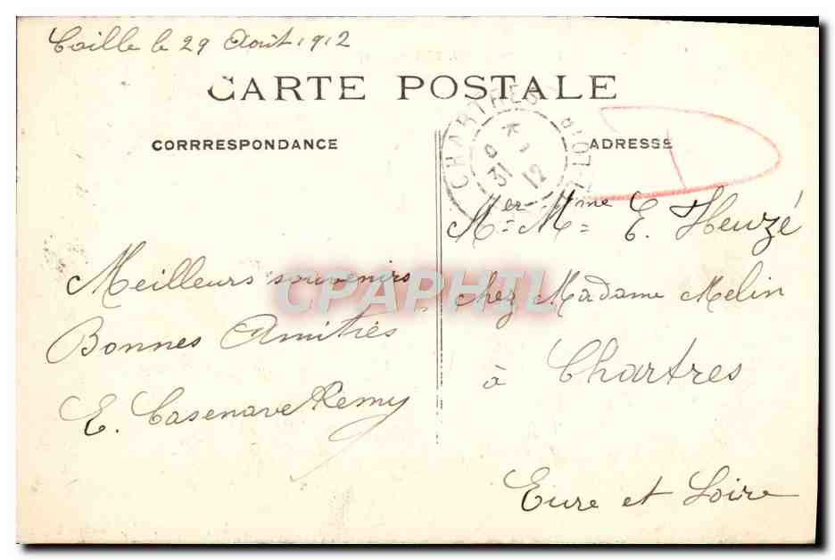 CPA Caille Le Mont Baouroux — Rückseite