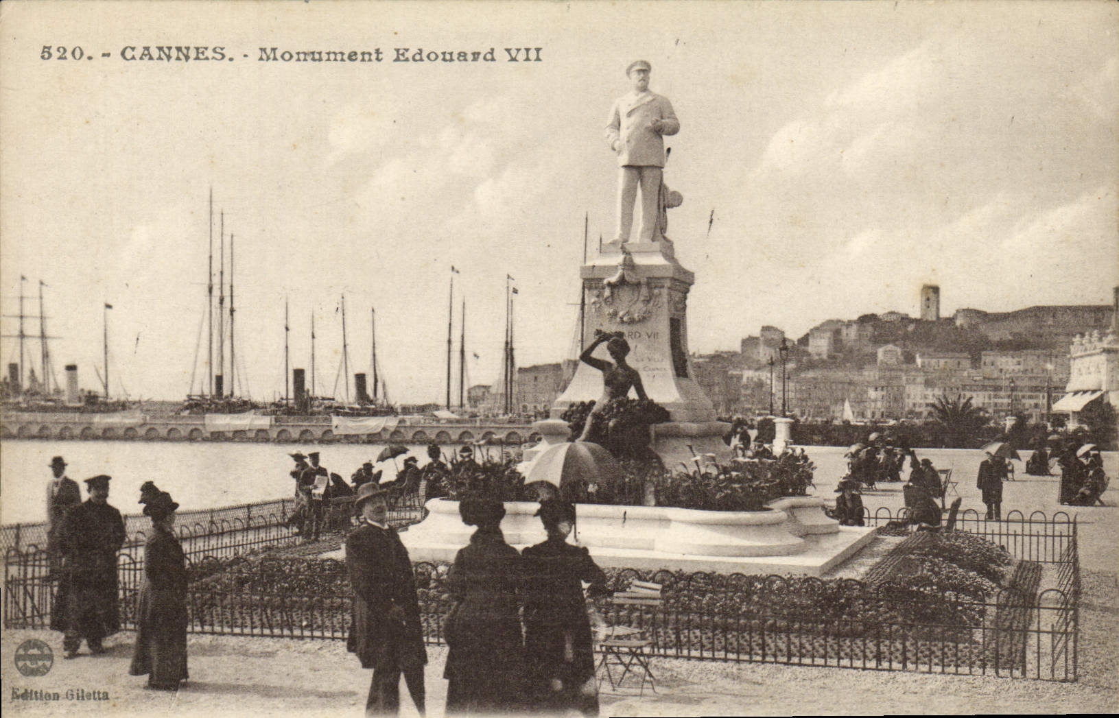 CPA Cannes Monument Edouard VII