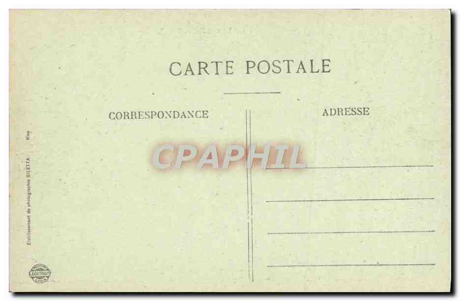 CPA Cannes Vue Prise Entre les Aloes — Verso
