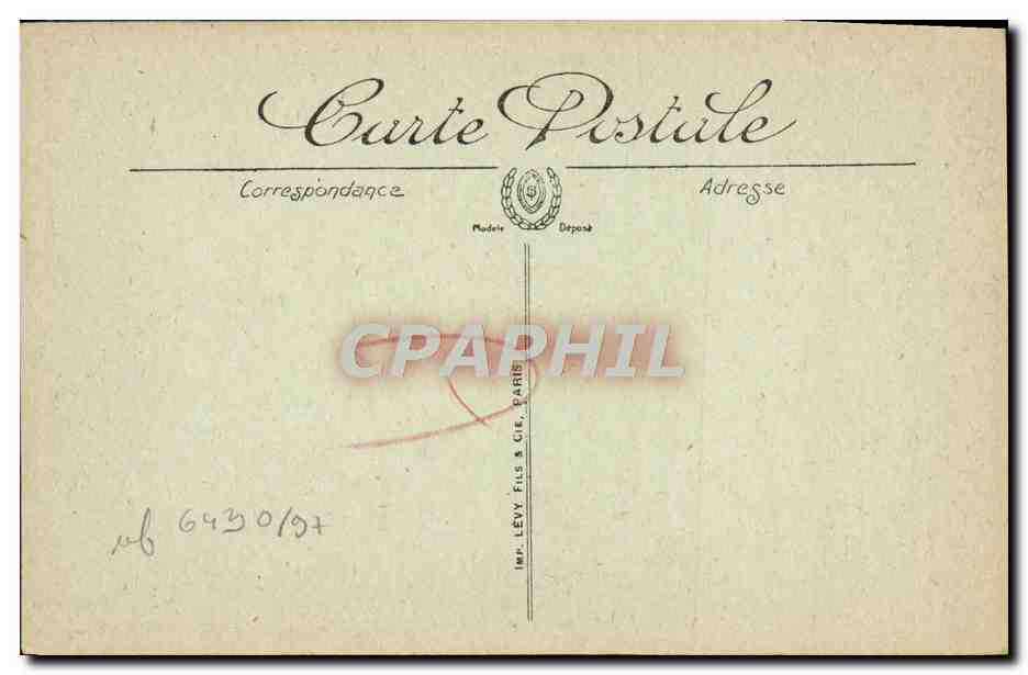 CPA Cannes Le port et le Mont Chevalier vue prise du casino municipal Bateaux — Rückseite