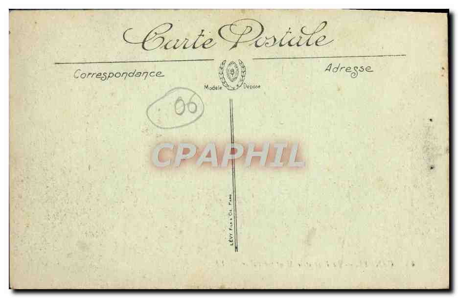 CPA Cannes Le Port et le Mont Chevalier Bateaux — Rückseite