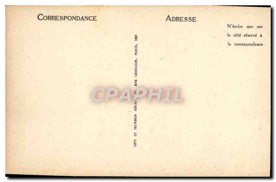 CPA Cannes Vue Generale — Verso
