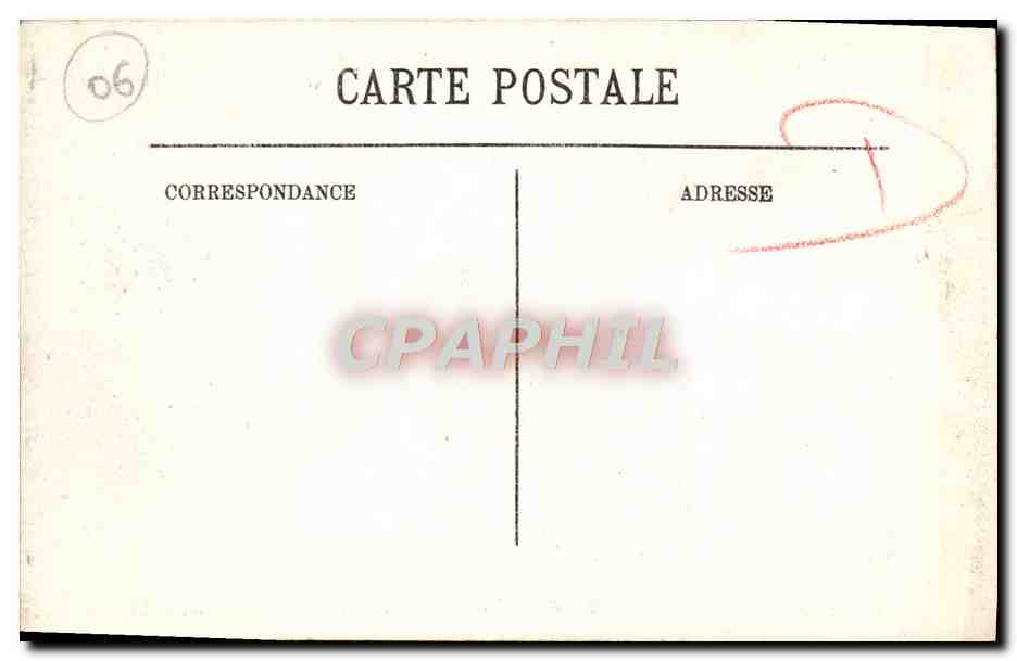 CPA Cannes La Croisette et le Mont Chevalier — Rückseite