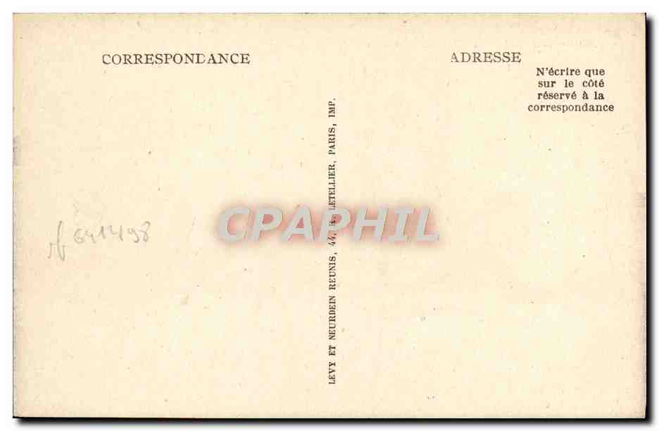 CPA Cannes Les Mouettes sur la Plage — Verso