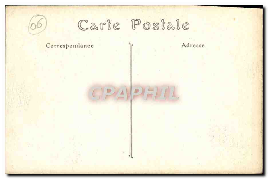 CPA Cannes L'Hotel Carlton et la Promenade de la Croisette — Verso