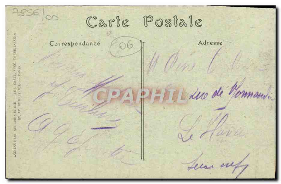 CPA Cannes La Gare PLM et la Place — Rückseite