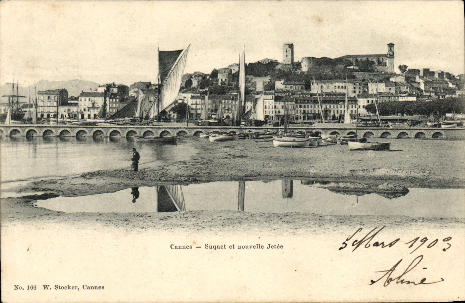 CPA Cannes Suquet et Nouvelle Jetee