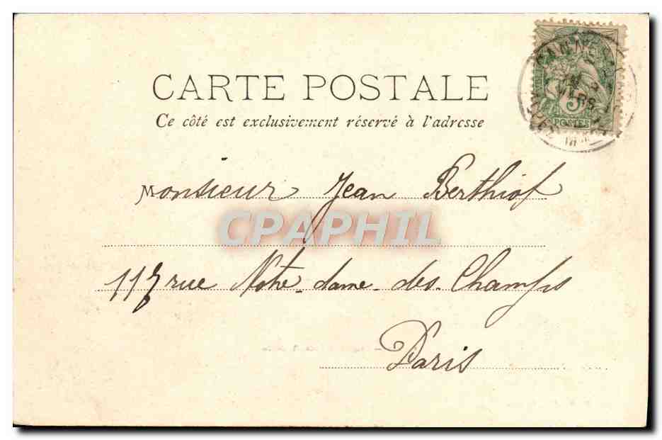 CPA Cannes Suquet et Nouvelle Jetee — Rückseite