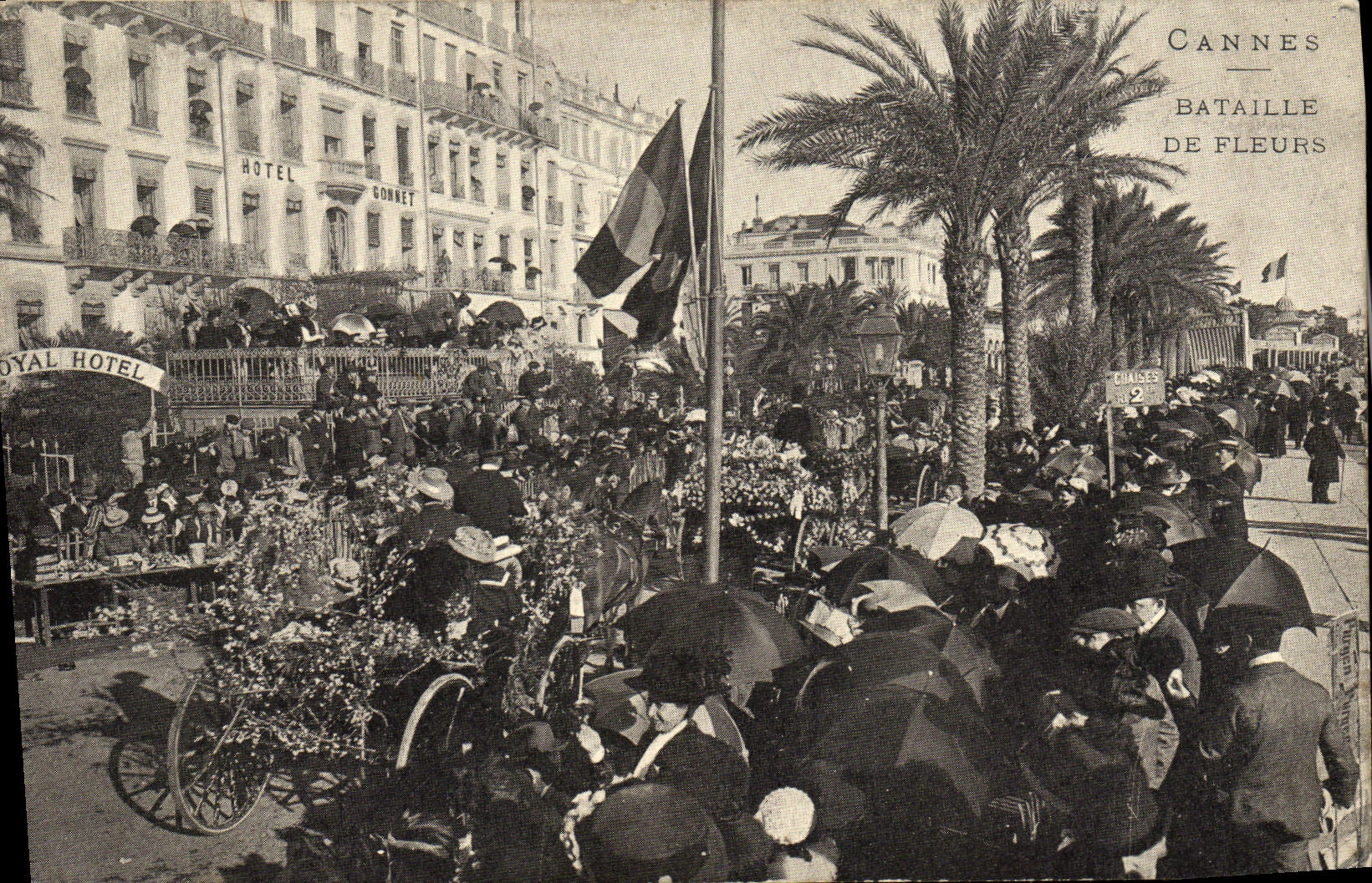 Cannes — Bataille de Fleurs — Hotel Gonnet - Recto