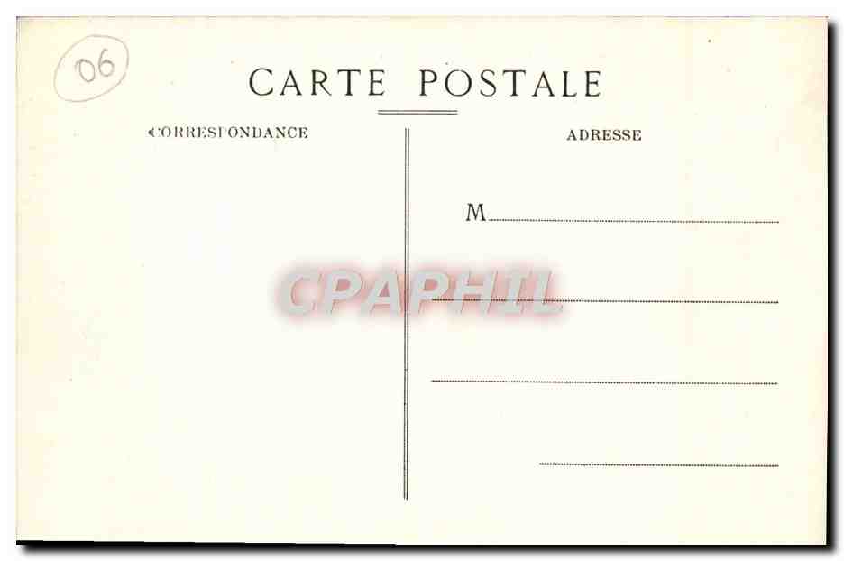 CPA Cannes Les Jetees Un Jour de Mistral — Verso