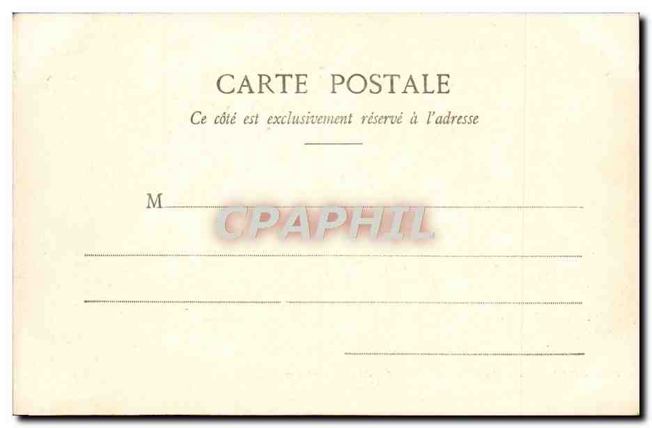 CPA Cannes Boulevard de la Croisette Mont Chevalier — Verso