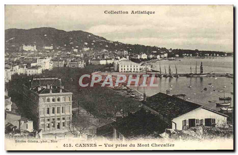 CPA Cannes Vue Prise du Mont Chevalier