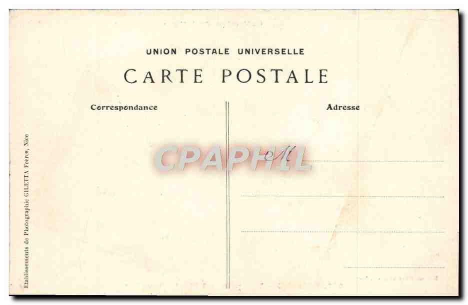 CPA Cannes Vue Prise du Mont Chevalier — Rückseite
