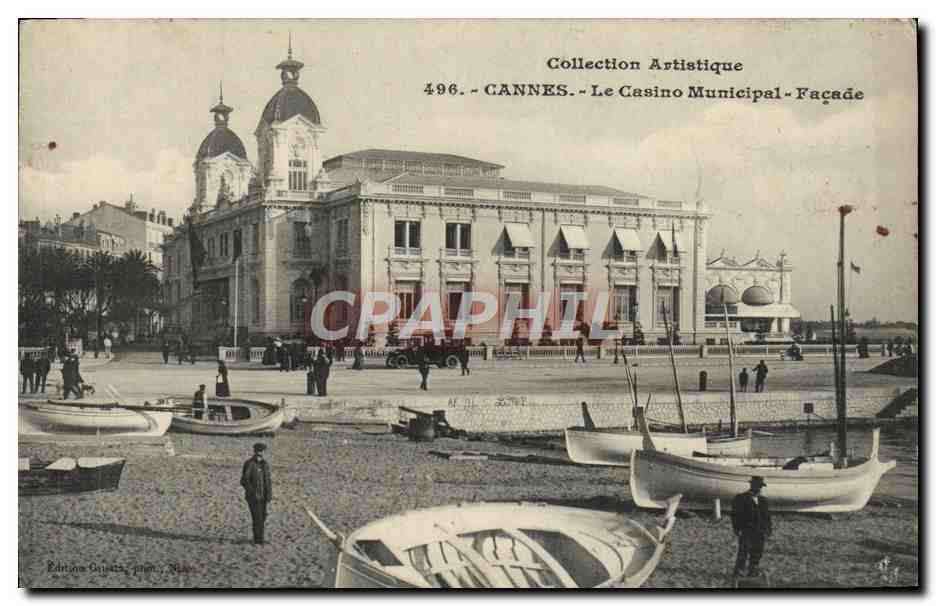 CPA Cannes Le Casino Municipal Facade