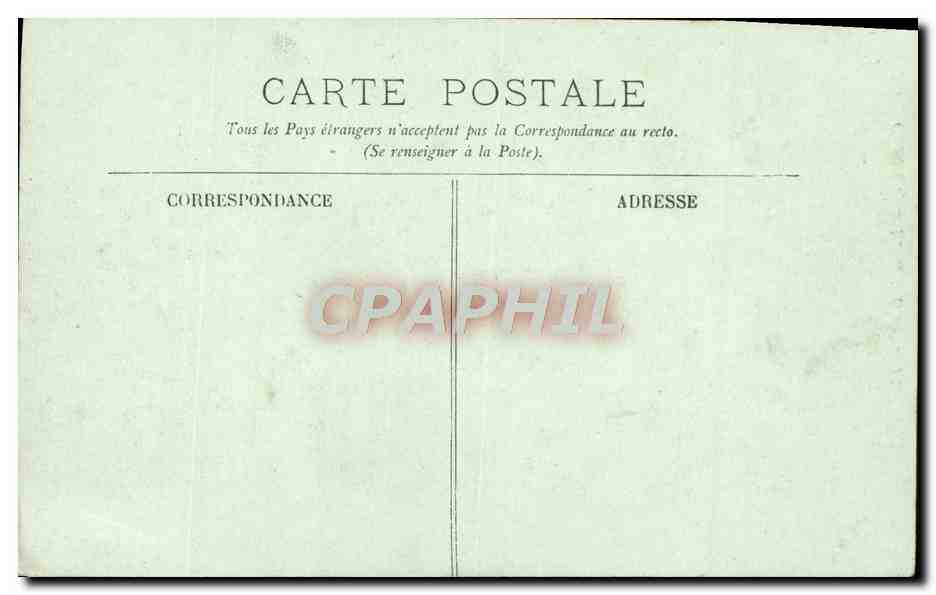 CPA Cannes Rue de la Gare — Verso