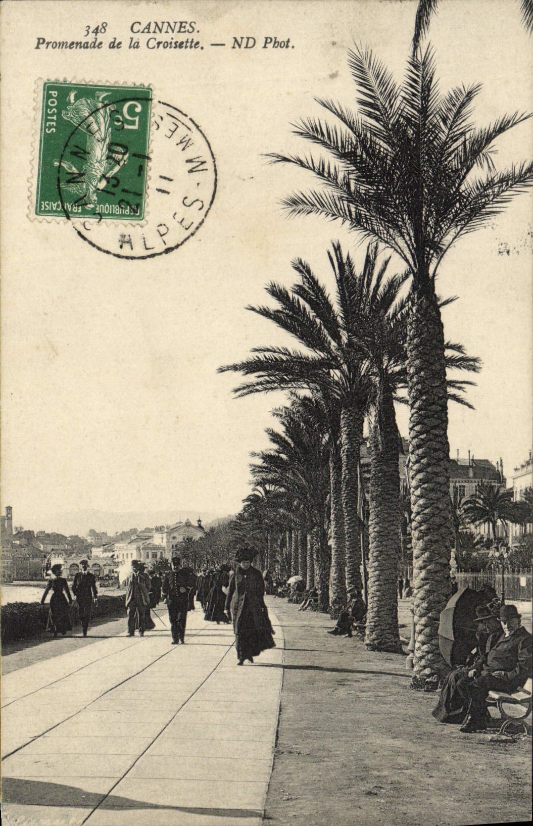 CPA Cannes Promenade de la Croisette 