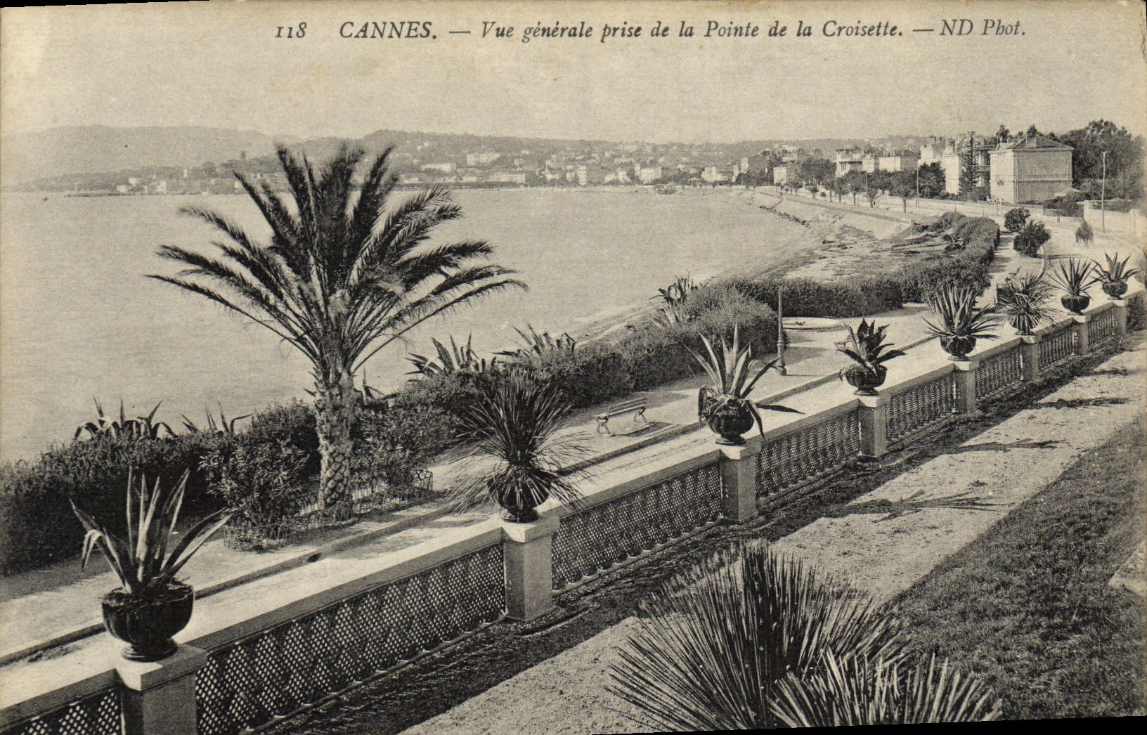 CPA Cannes Vue Generale Prise de la Pointe de la Croisetle