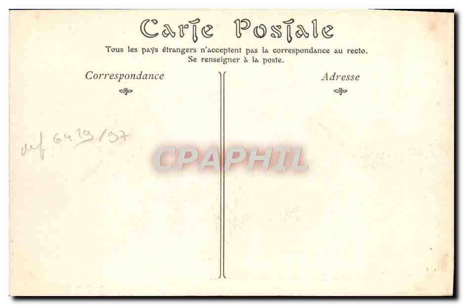 CPA Cannes Le Chateau du Duc De Villembrosa — Verso