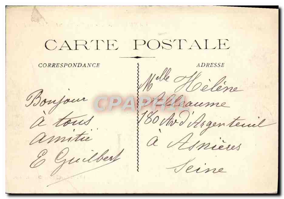 CPA Cannes Ile St Honorat Chateau Fort — Rückseite