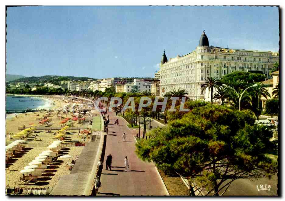CPM Cannes La Croisette et la Plage