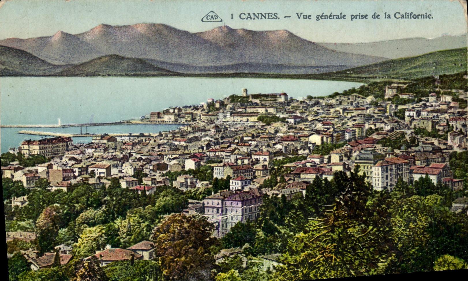 CPA Cannes Vue Generale Prise de la Califormie