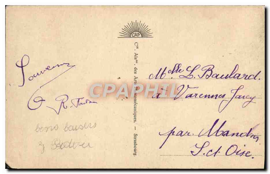 CPA Cannes Vue Generale Prise de la Califormie — Rückseite