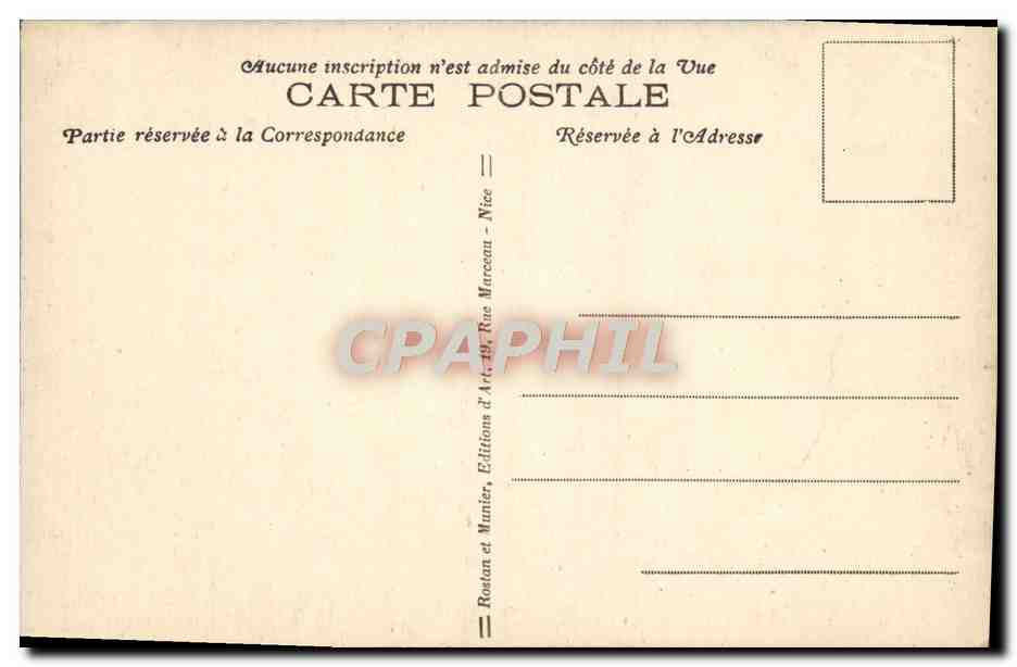 CPA Cannes Vue Generale Prise du Suquet — Rückseite