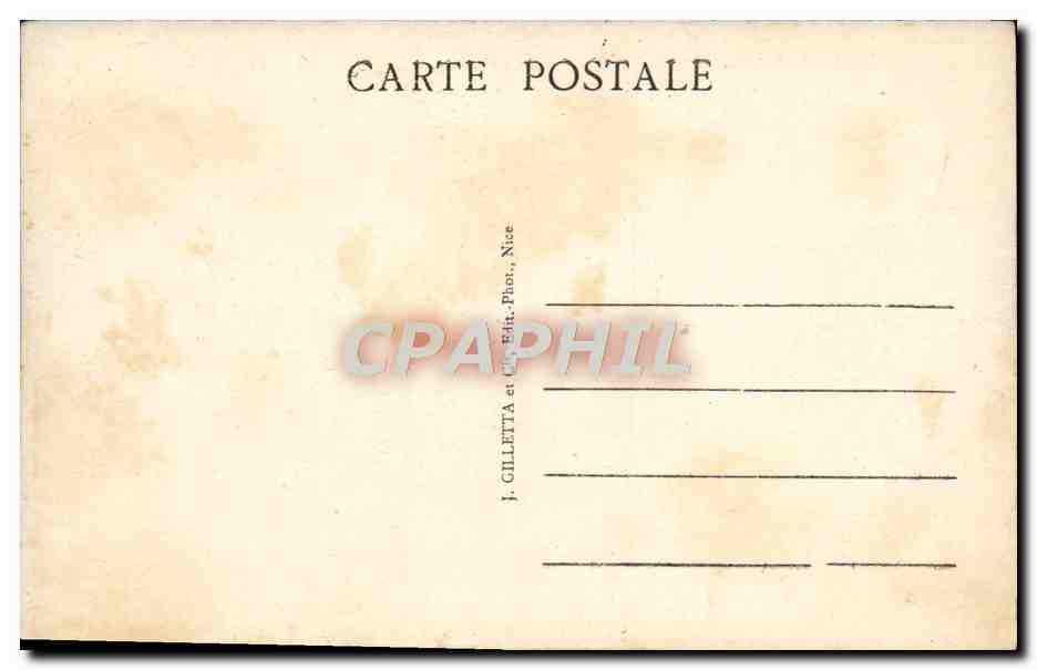 CPA Cannes Vue Generale Prise de la Croix Des Gardes — Verso