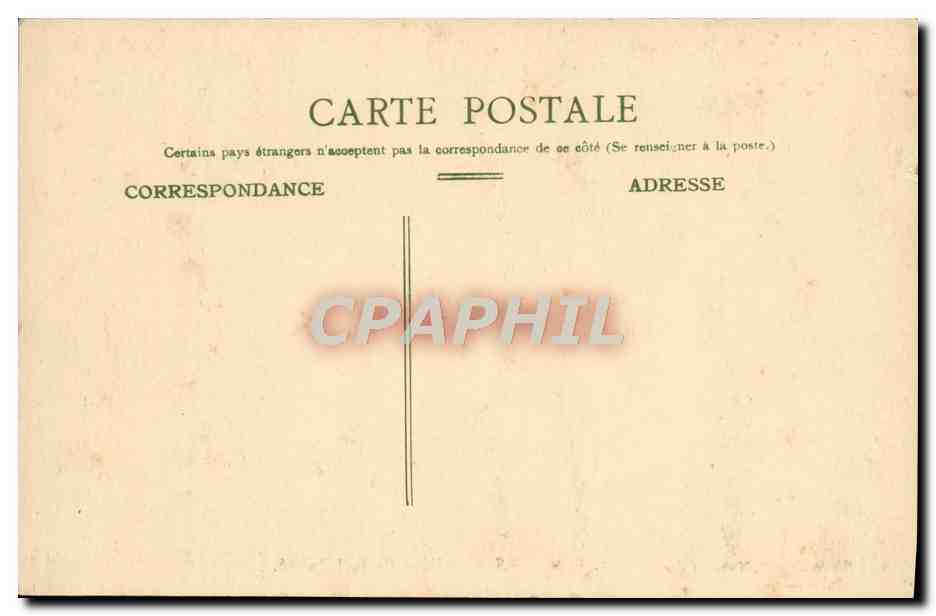 CPA Cannes Le Mont Chevalier — Verso