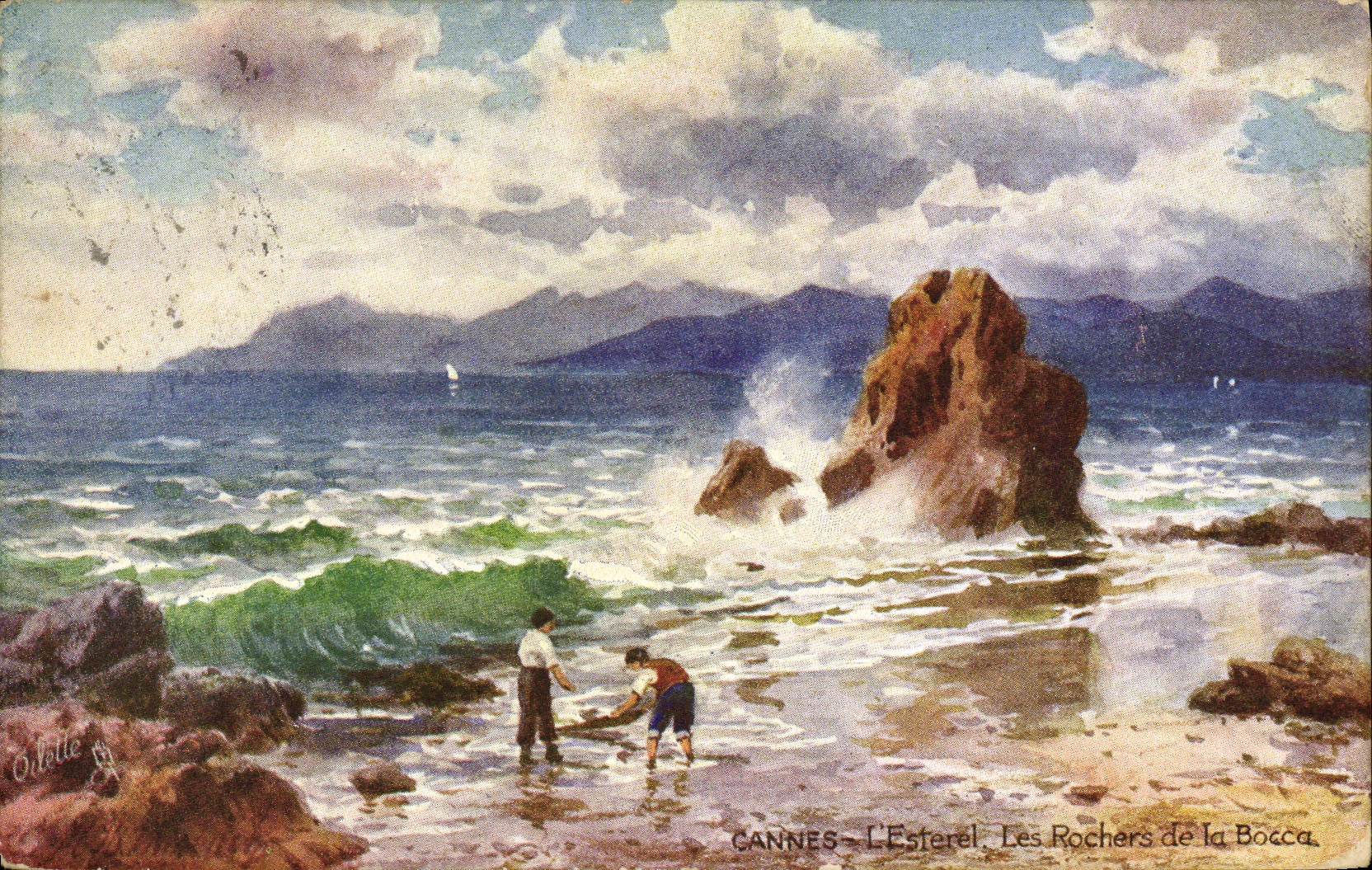 CPA Cannes L'Esterel Les Rochers de la Bocca