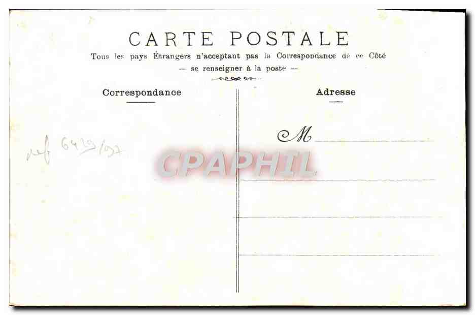 CPA Cannes Boulevard de la Croisette — Verso