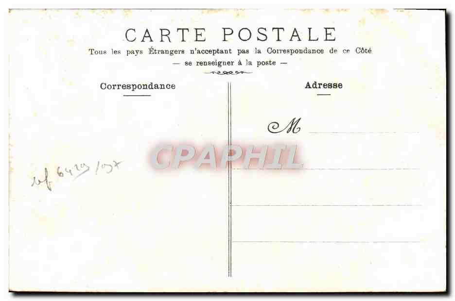 CPA Cannes Boulevard de la Croisette — Verso