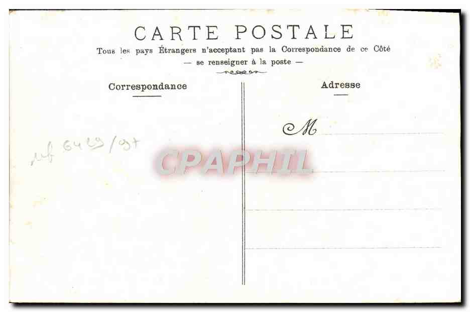 CPA Cannes Le Port et le Mont Chevalier — Verso