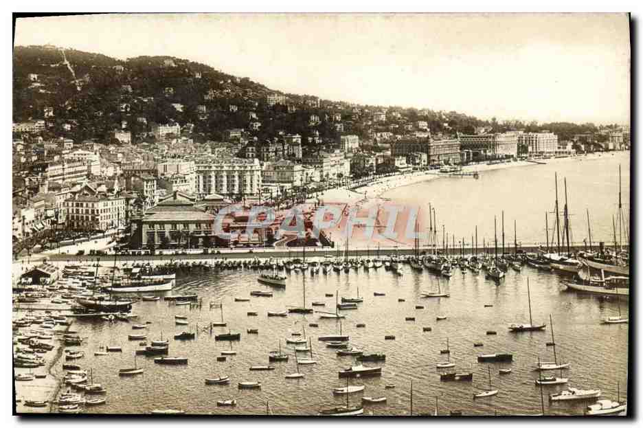 CPA Cannes La Casino et les Hotels Vus de Mont Chevalier