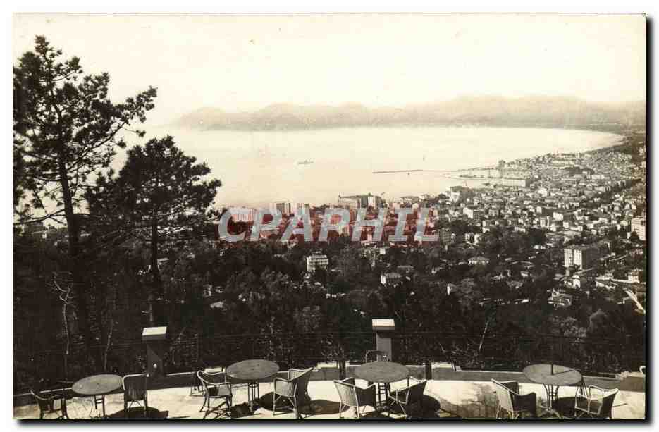 CPA Cannes Panorama Vu de Super Cannes