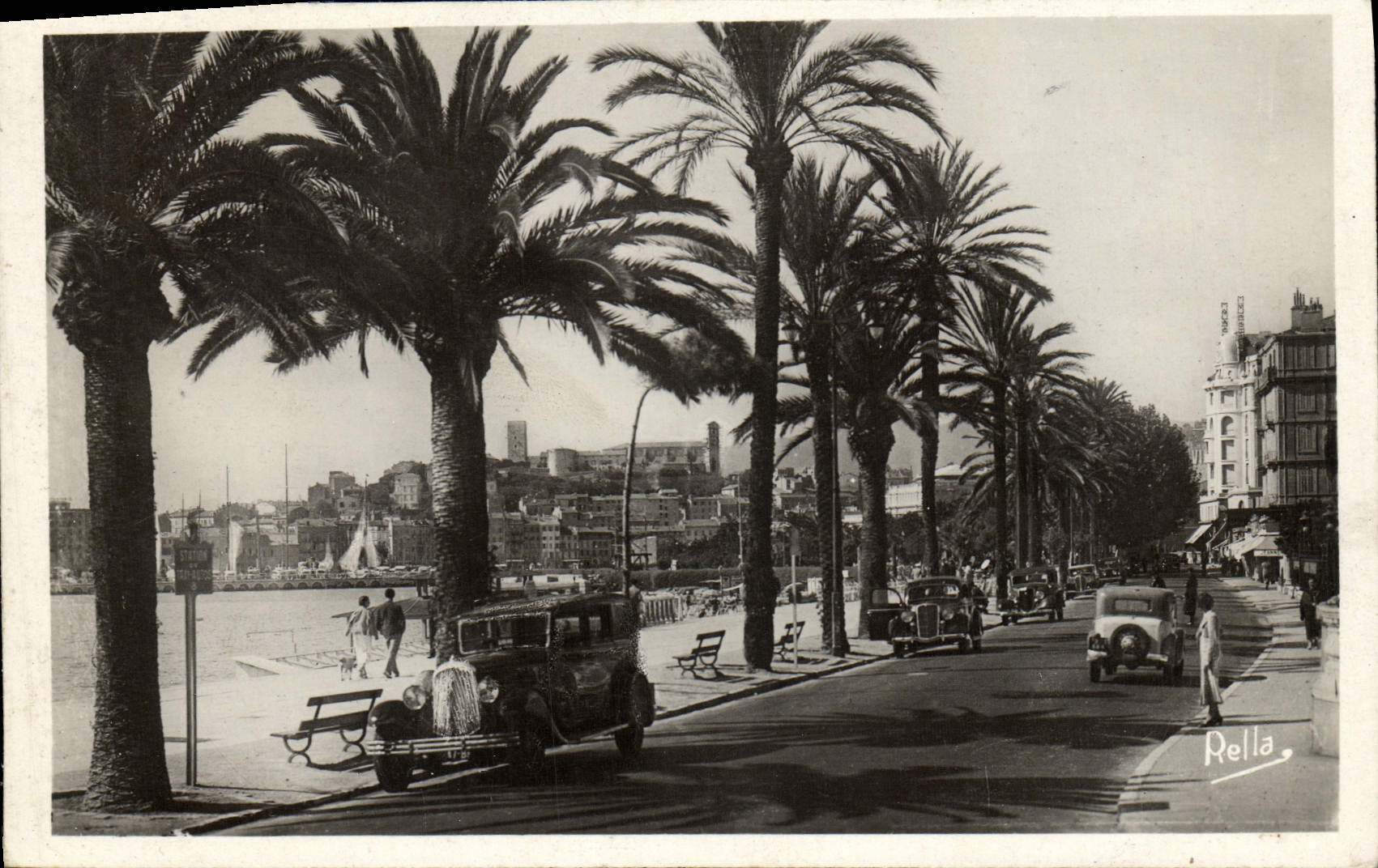 CPA Cannes Promenade de la Croisette Automobile 